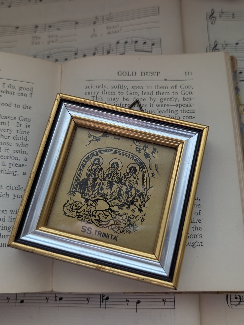 Gold and Silver Framed Religious Print - SS. Trinità - Picture 1 of 7
